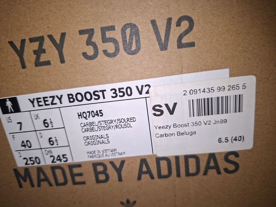 Vand Yezzy 350 carbon beluga