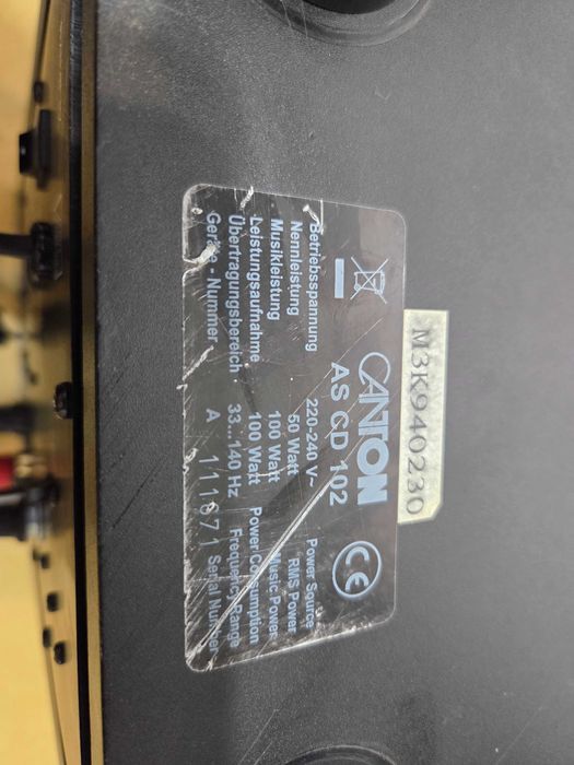 Subwoofer Audio Activ Canton AS CD 102 Statie Interna pt El