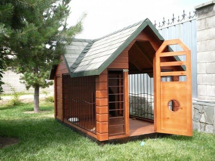 Шикарный вольер с будкой в Ташкенте.