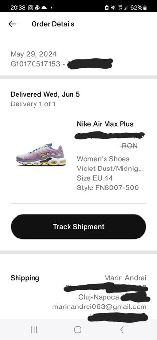 Air max plus tn violet dust