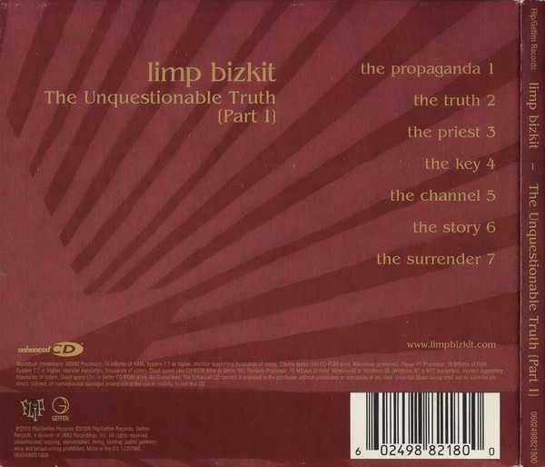 CD Limp Bizkit - The Unquestionable Truth (Part 1) 2005