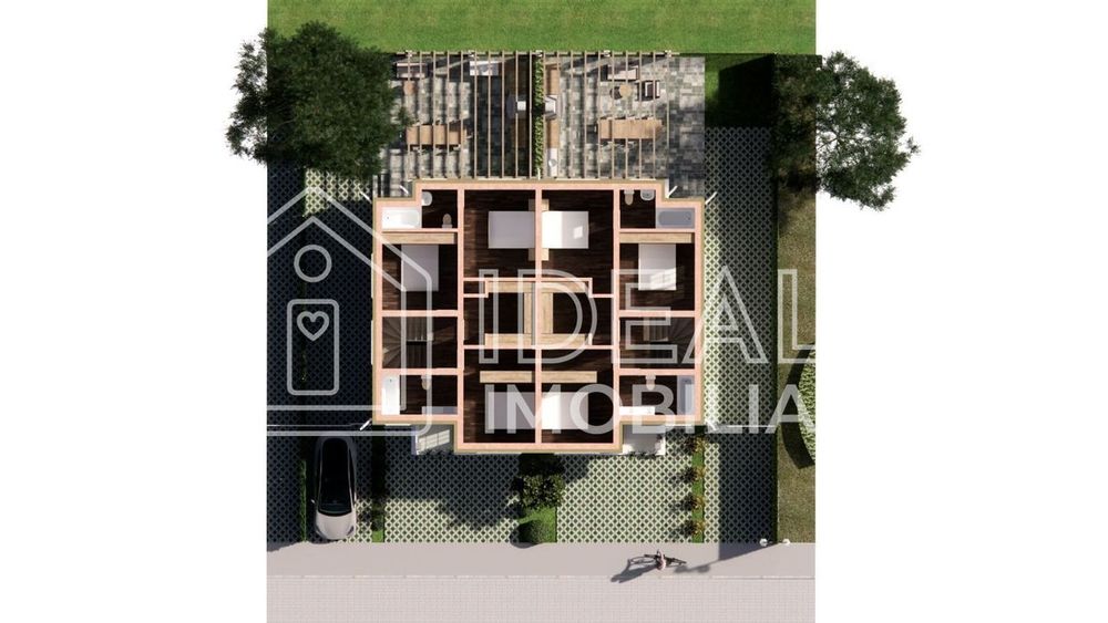 Duplex elegant cu 4 camere, curte și loc de parcare – design modern, Ș