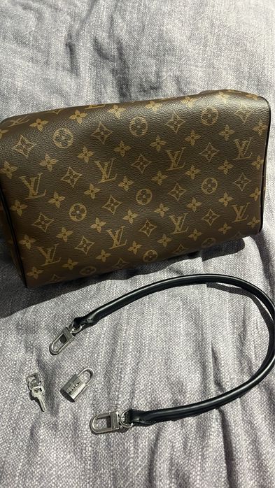 Louis Vuitton Speedy Soft 30 Dark Bag