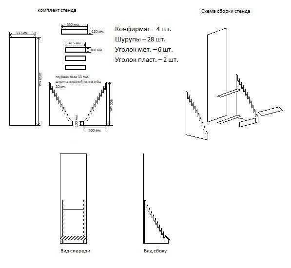 Стенды для ламината, паркета и керамической плитки