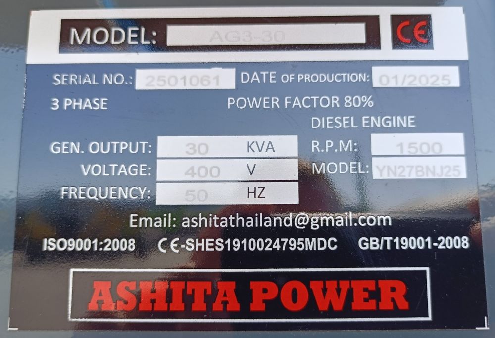 Generator diesel de curent ASHITA AG3-30