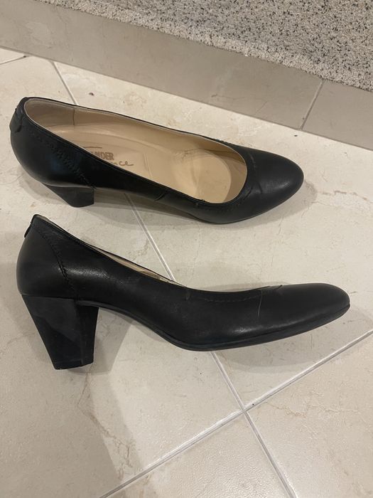 Дамски кожени обувки 38 на нисък ток Samalander