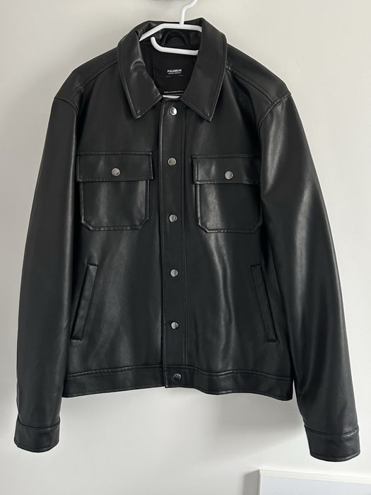 Мъжко черно кожено яке