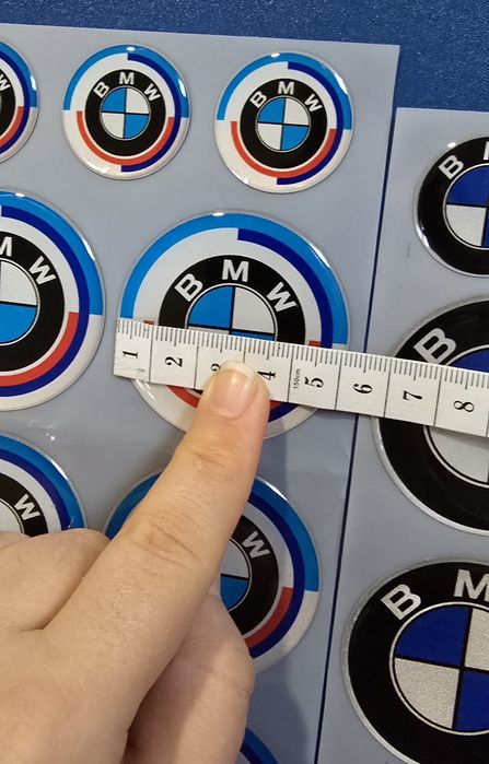 Емблеми бмв epoxy 30мм и 50 мм комплект