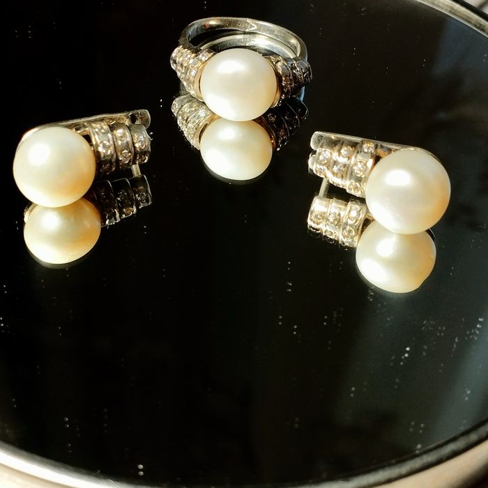 Комплект с жемчугом Италия