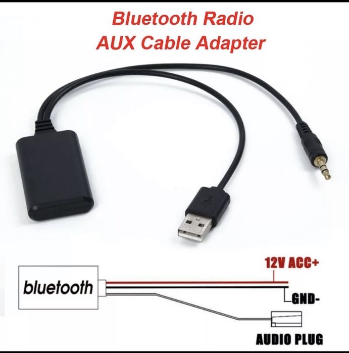 Cablu Bluetooth Adaptor auxiliar BMW, vw polo, passat, golf, jetta, fo