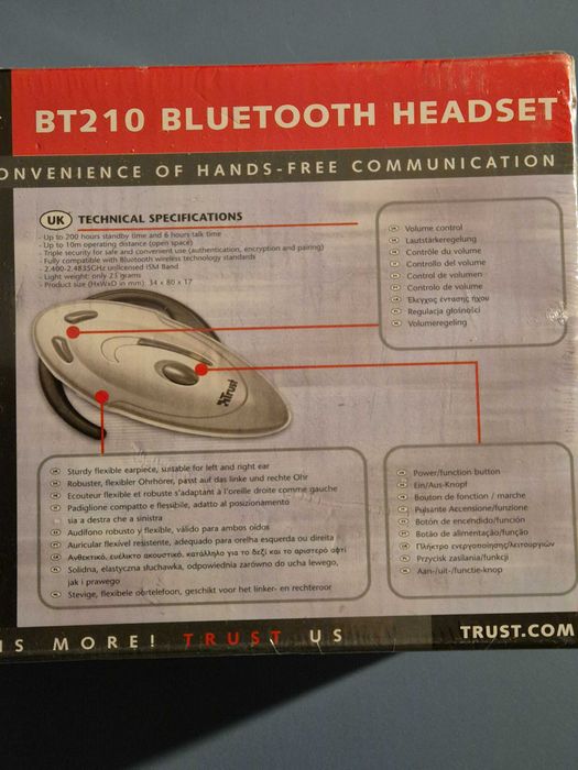Ocazie ! Cască Bluetooth Trust BT210 concepută pentru comunicații hands-free