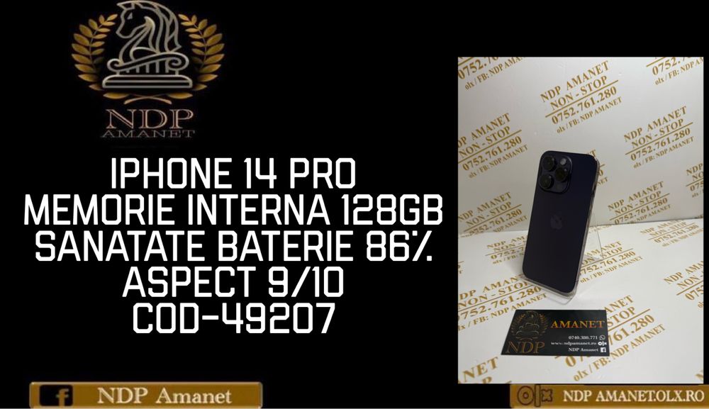 NDP Amanet Braila Iphone 14 Pro(49207)