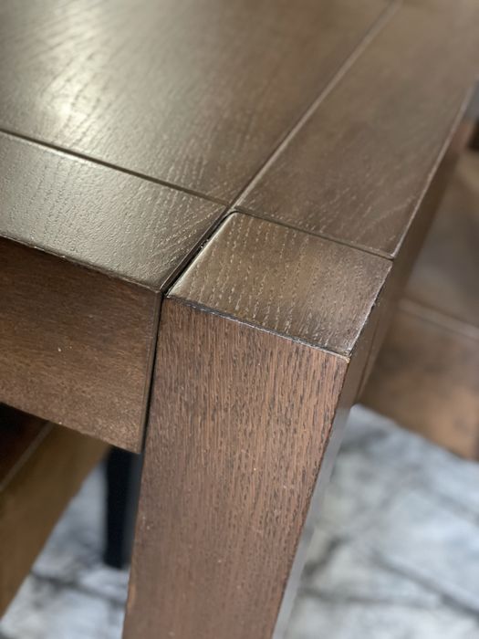 Masa extensibila si 6 scaune lemn masiv