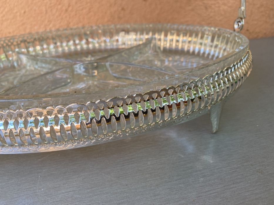 Английски поднос за ядки или бисквити за кафе