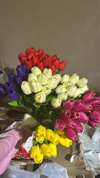 Искуственные гелевые тюльпаны