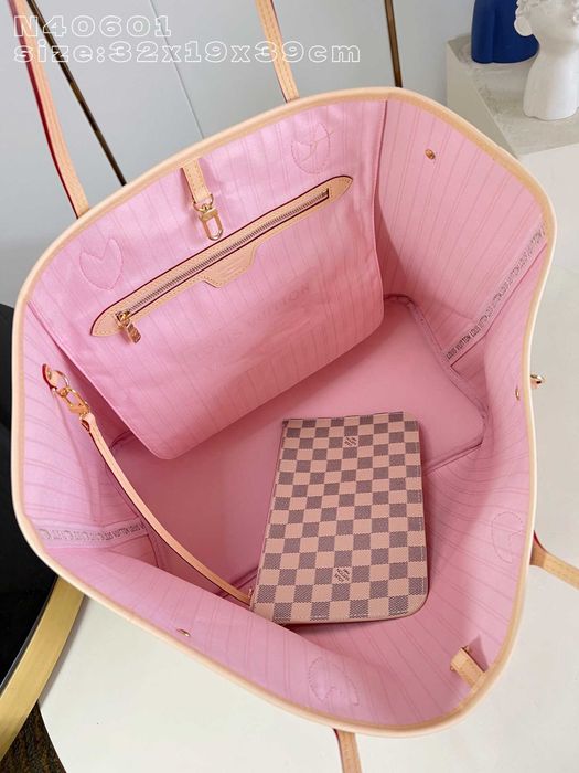 Geanta Louis Vuitton Neverfull Premium-interior roz