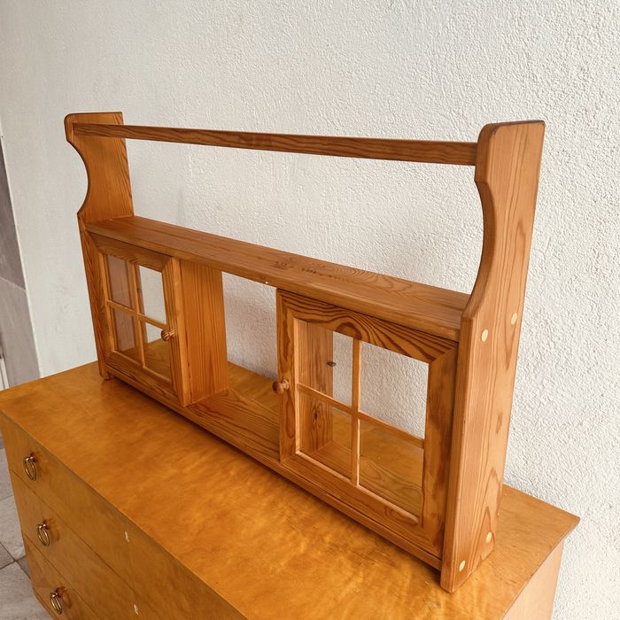 Стенна етажерка от масивно дърво — Scandinavian Rustic