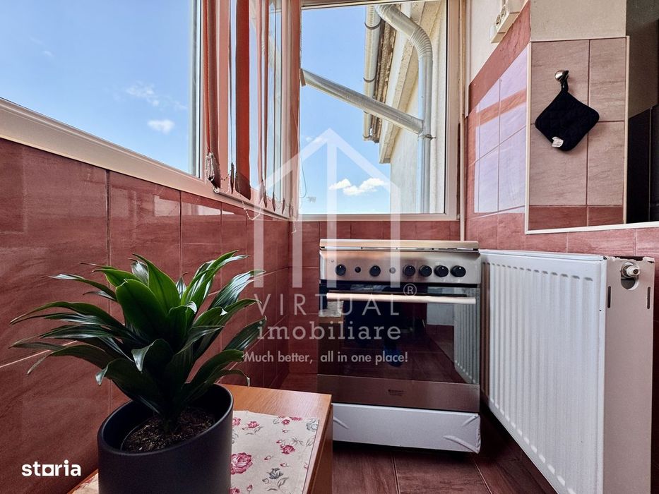 Apartament cu 2 camere, 44mp utili + 2 balcoane, boxa  - Zona Centrala