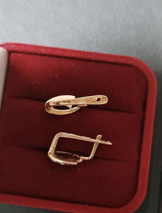 Золотые серьги 583 пробы