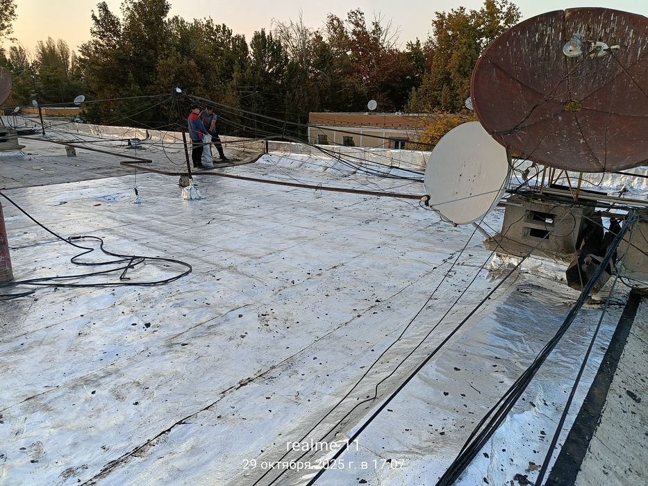 Ремонт крыш. Мягкой кровли.