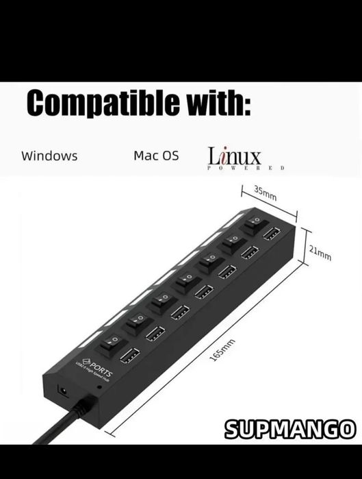 USB HUB 4 и 7 гнезда/Разклонител на USB с 4 и 7 гнезда