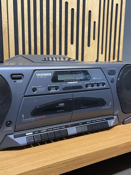 Radio casetofon cu cd boombox telefunken rc 900 cd servisat functional