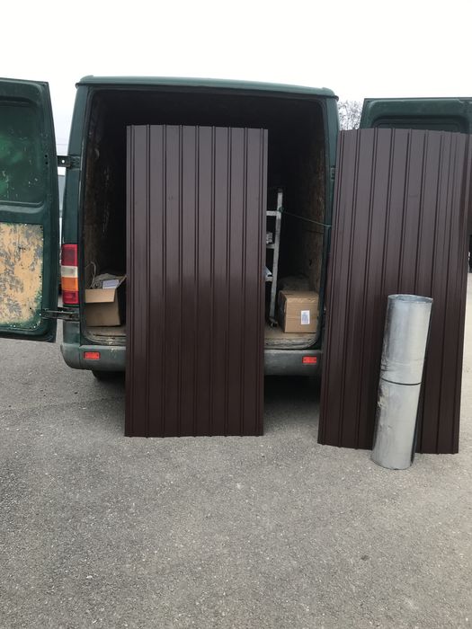 Tablă cutată maro mat de 0,40 la 2mX90cm (oferim montaj)