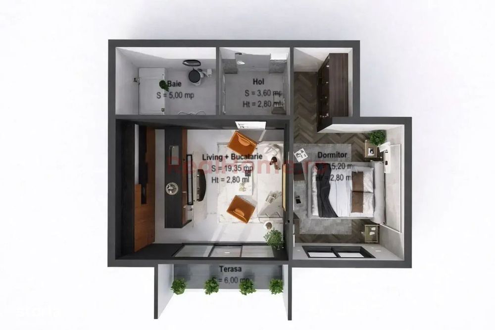 Apartament 2 camere | metrou 8 min | premium | open | 46.80 mp utili