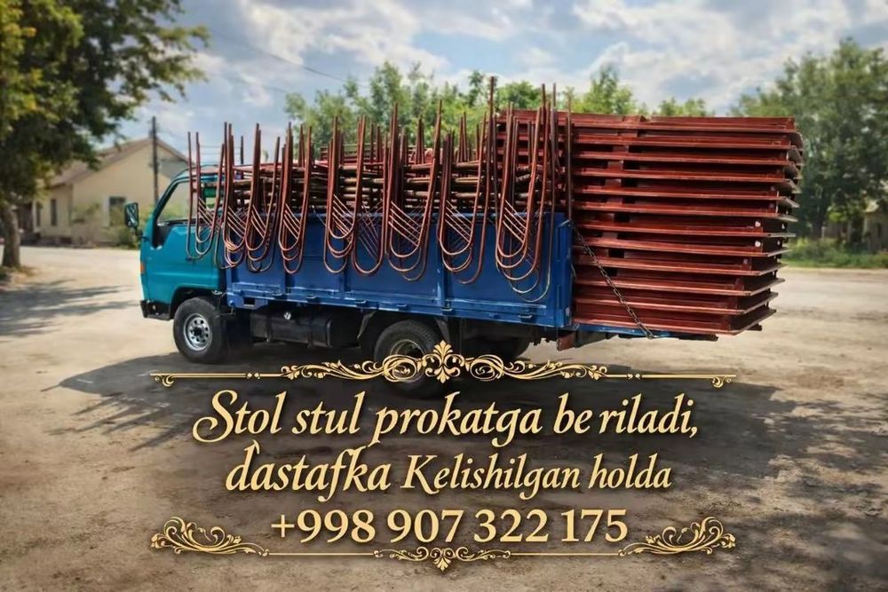Stol stul tuylarga marakalaga berish uchun mo'ljallangan 400 kishilik