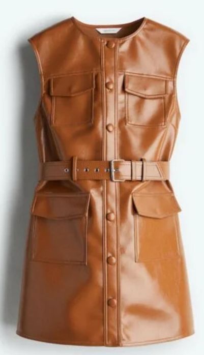 Sarafan H&M imitatie piele S