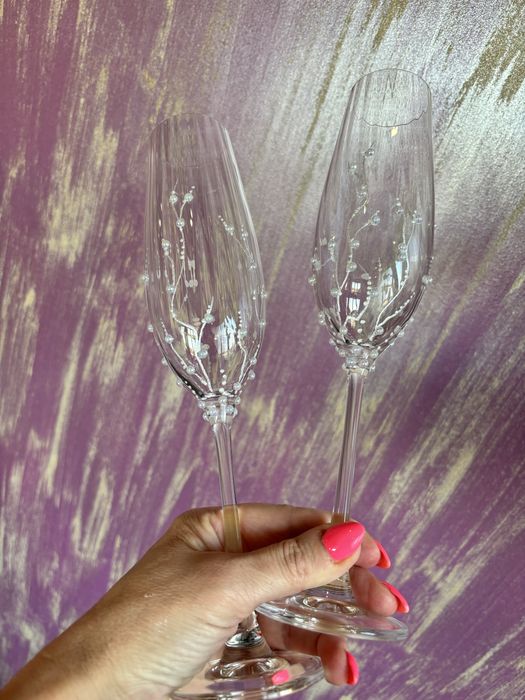 РАЗПРОДАЖБА!!! Рисувани сватбени ритуални чаши