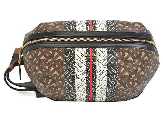 Burberry Monogram Stripe Leather Body Bag