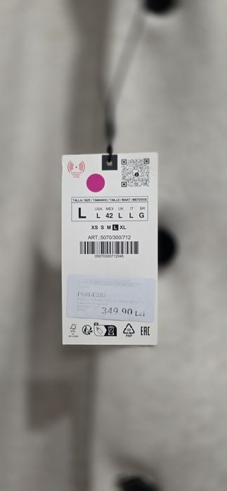 Palton Zara nou Pardesiu barbati