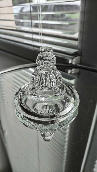 Захарница и каничка от кристално стъкло