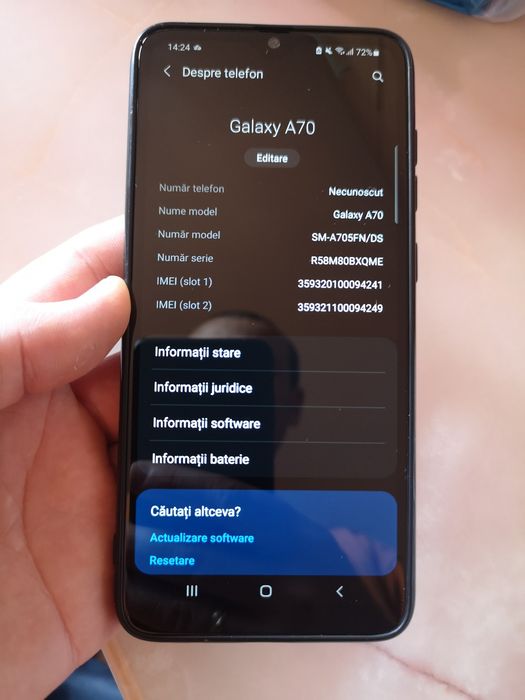 Samsung Galaxy A70 128GB Prism + Husă & Cablu