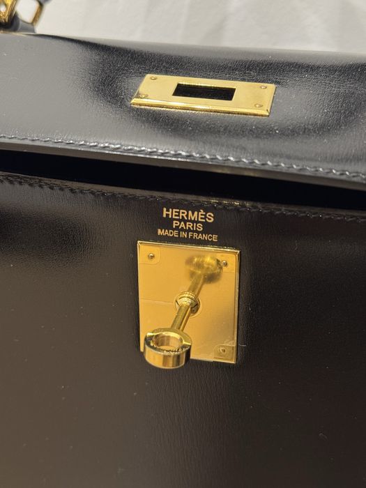 Hermes kelly box leather
