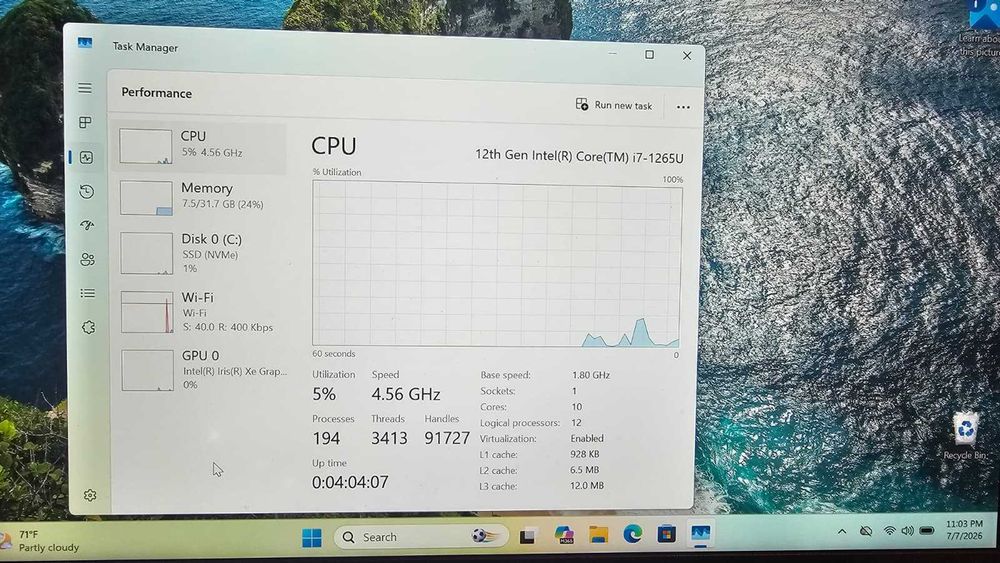 URGENT! Laptop DELL Latitude 5430 32Gb RAM I7-1265U 12 gen