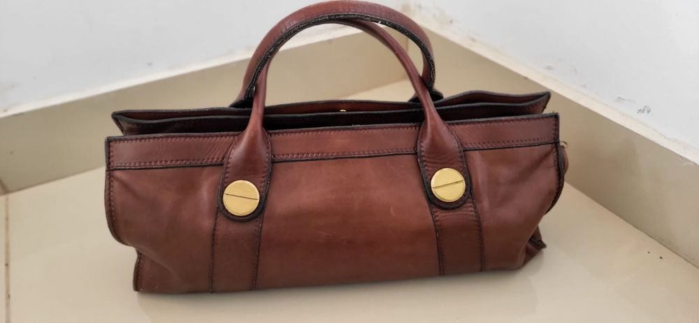 Geanta Barantani, piele vițel, vintage