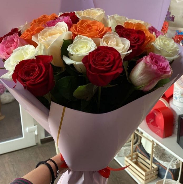 Розы цветы доставка Костанай