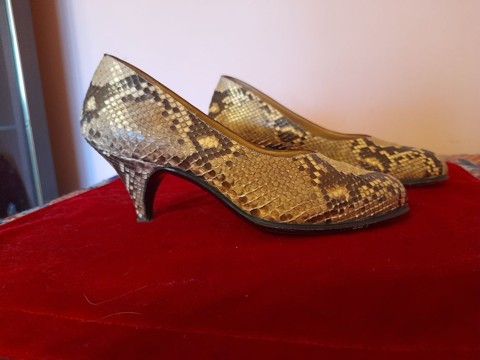 Pantofi din piele naturala de șarpe PITON