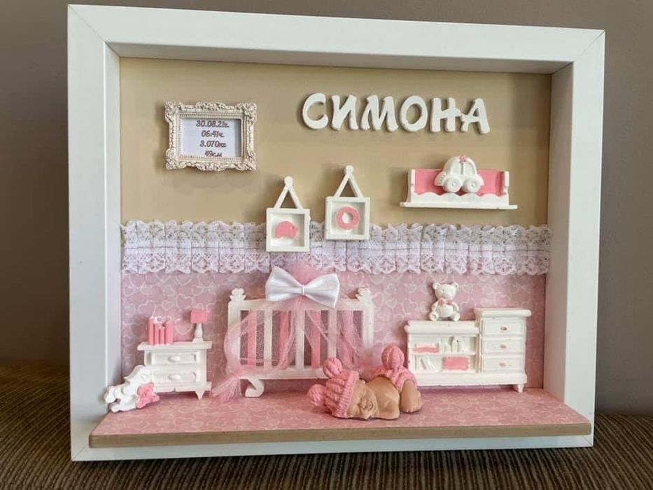 Бебешка визитка - рамка