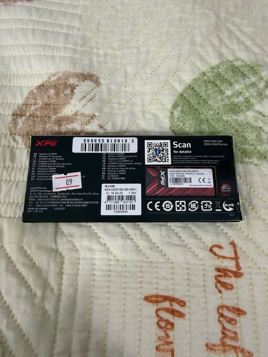 Оперативная память Adata XPG Spectrix D41, DDR-4 RGB 16Gb