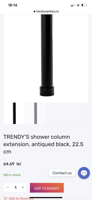 Trendys prelungitor de dus