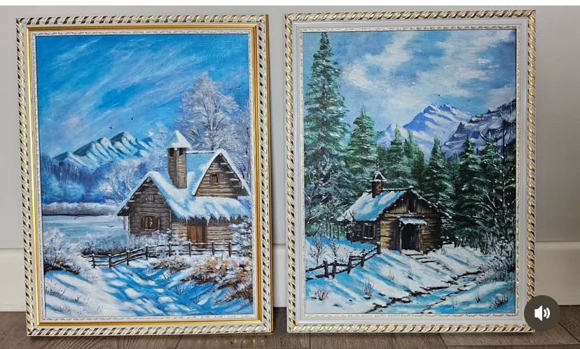 Картины, акрил, текстура