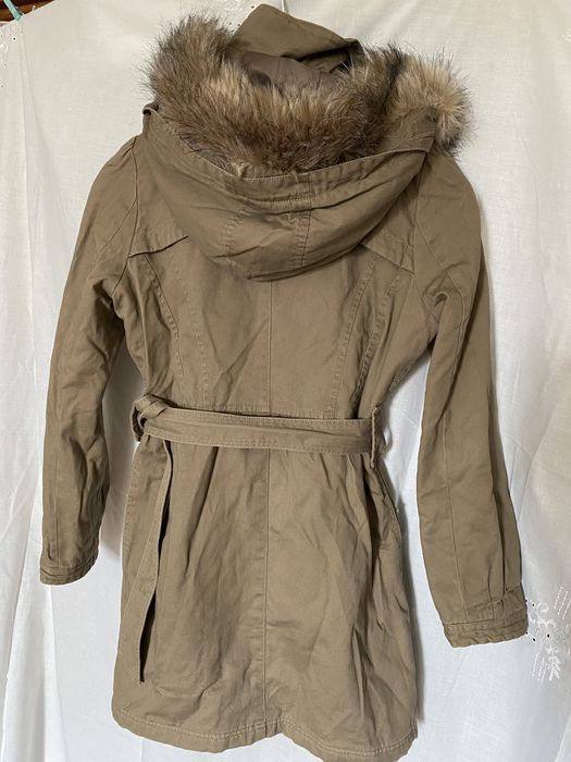 Geaca Polo Garage, bumbac 100%, cu blana,stil Michael Kors, masura S/M