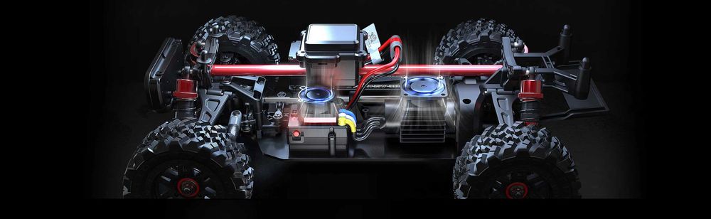 Masina RC 1:14 MJX 14209 brushless cu telecomanda 4WD 75Km/h noua