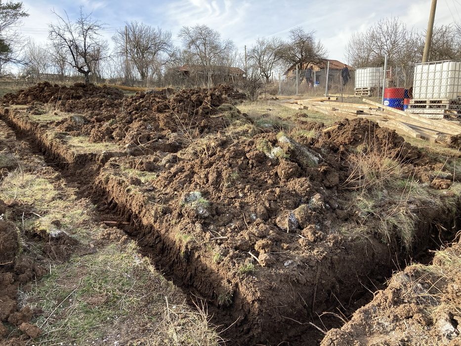 Услуги с мини багер и бобкат