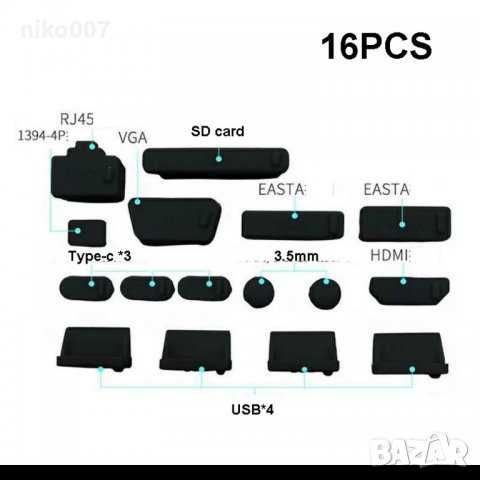 Нови силиконови тапи за лаптоп/компютър–защита от прах и ръжда