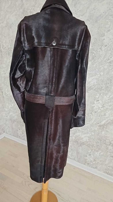 мужской кожаный плащ