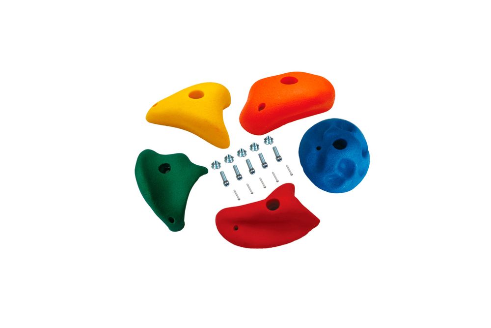 Цветни камъни за катерене AC3030 7*7 см. аксесоари детски  площадки